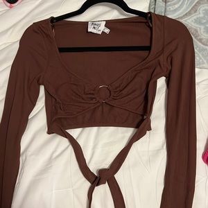 Princess Polly cropped long sleeve barely worn